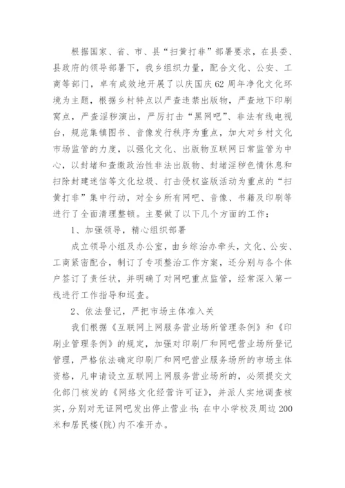 扫黄打非工作总结.docx