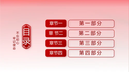 不忘初心牢记使命党支部工作总结汇报计划动态PPT模板