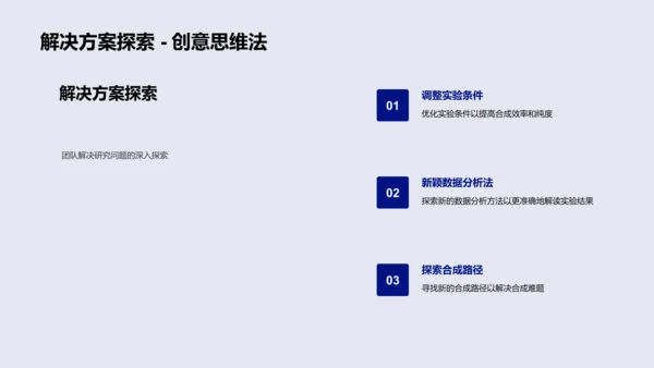 季度化学研究汇报PPT模板