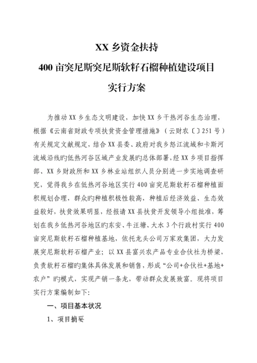 火龙果实施专题方案.docx