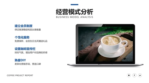 简约风绿色清新餐饮项目汇报PPT