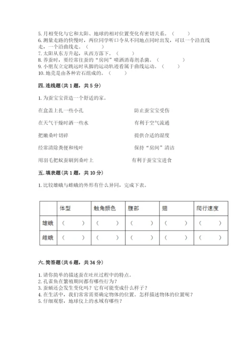 教科版科学三年级下册期末测试卷及参考答案（典型题）.docx