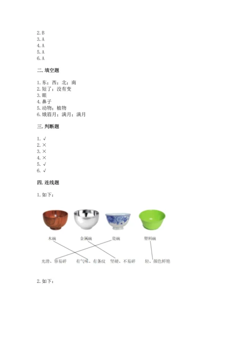 教科版科学二年级上册《期末测试卷》及答案一套.docx