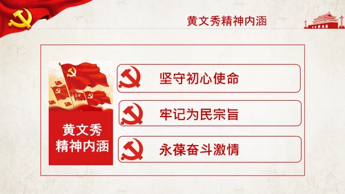 不忘初心青年党员学习黄文秀精神PPT模板