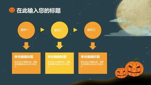 绿色万圣节PPT模板