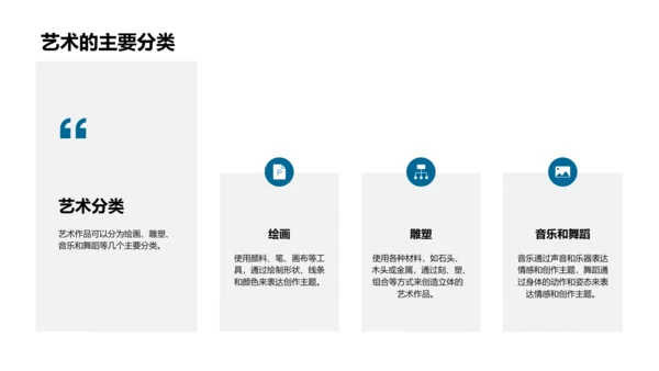 小学艺术教学课PPT模板