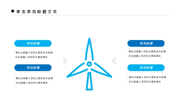 风车风能风力发电能源环保宣传PPT模板