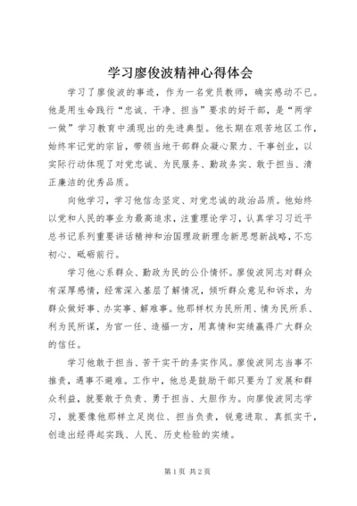 学习廖俊波精神心得体会 (2).docx