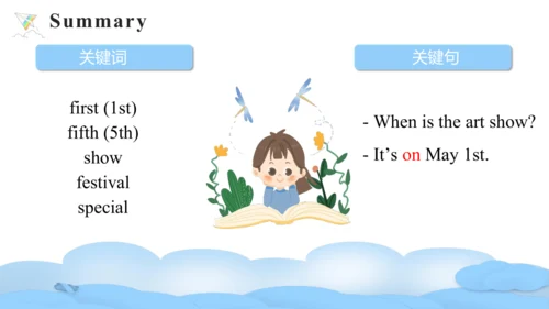 Unit 4 When is the art show Part A Let's talk课件（46
