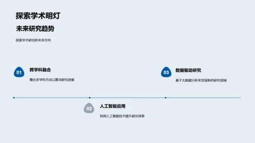 博士论文开题报告，蓝色背景通用PPT模板