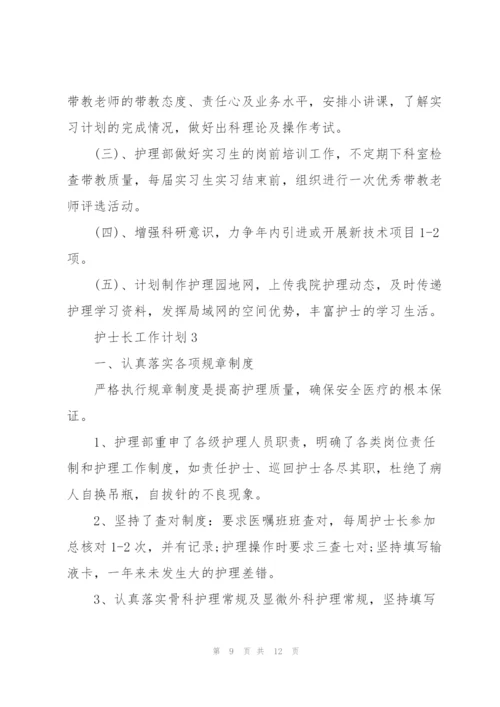 护士长个人工作计划3篇.docx