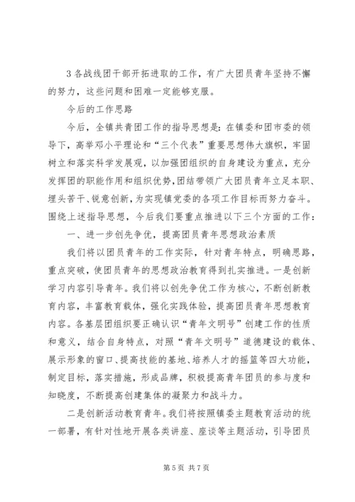 在共青团乡第八次代表大会上的报告 (4).docx