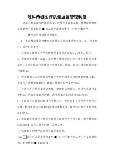 院科两级医疗质量监督管理制度.docx