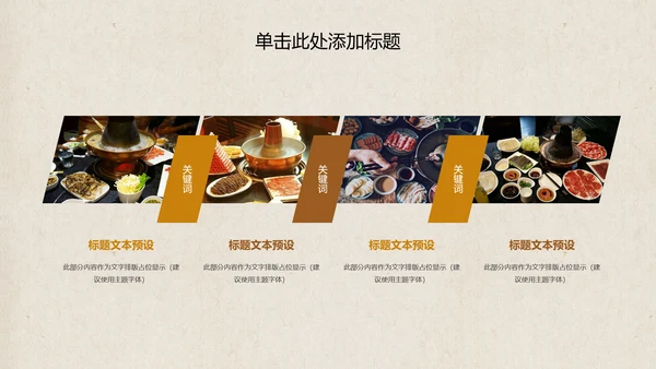 老北京火锅餐饮美食火锅配料ppt模板