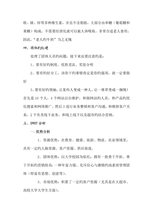 蜂蜜网络营销方案.docx