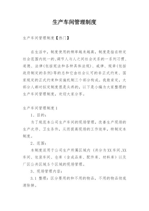 生产车间管理制度.docx