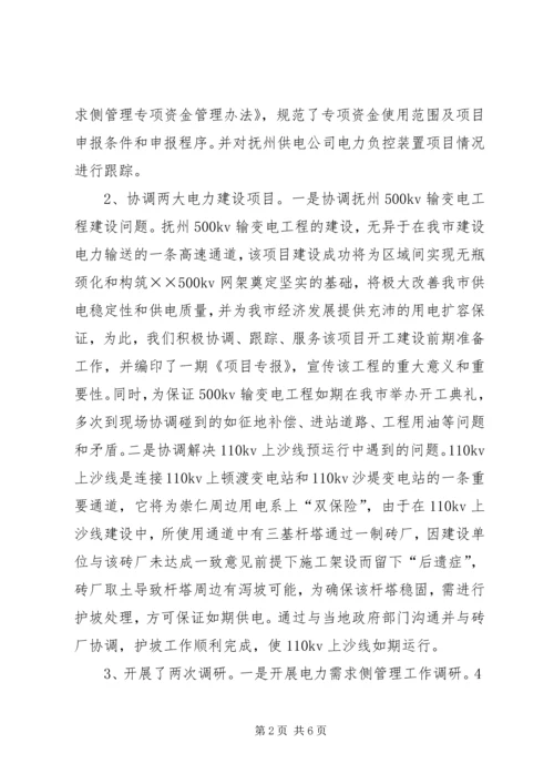 电力能源科工作总结及工作计划.docx