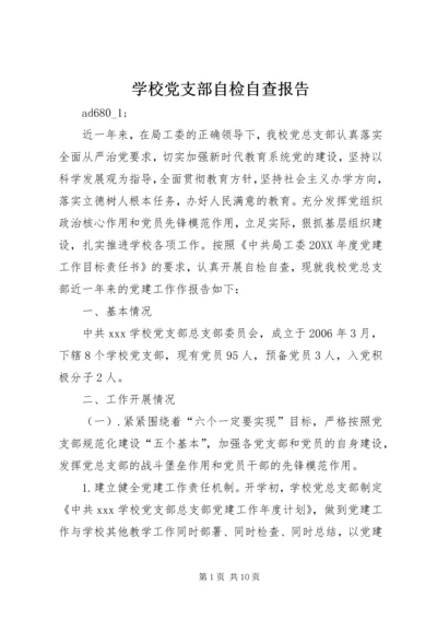 学校党支部自检自查报告 (2).docx