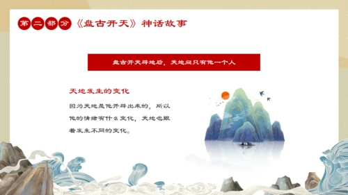 中国民间神话传说盘古开天通用PPT模板