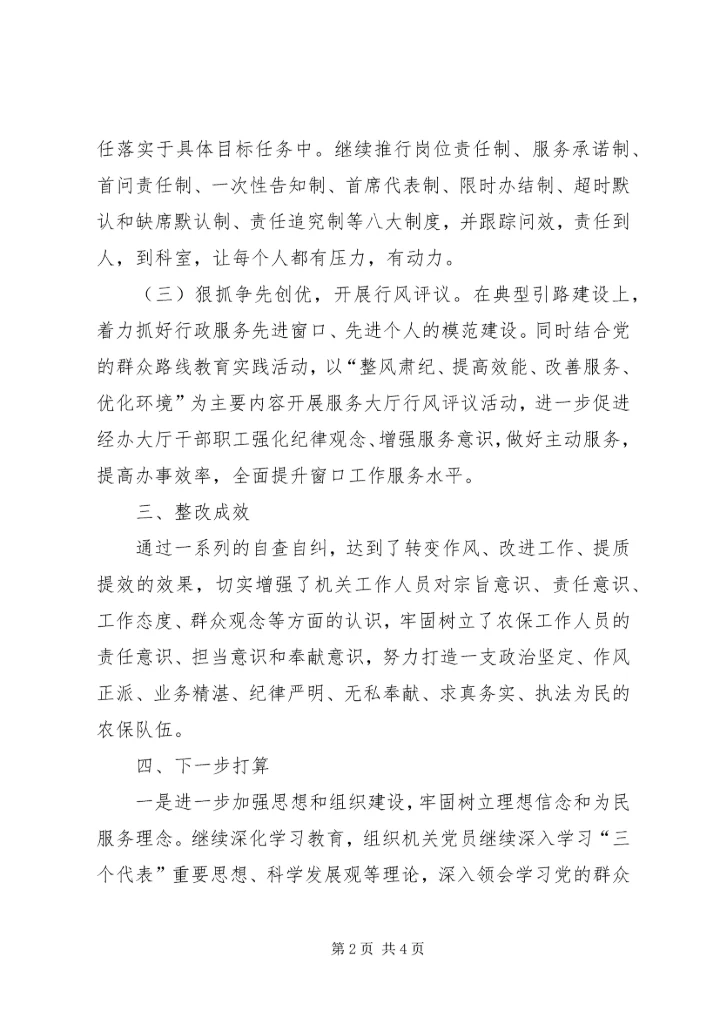 关于不担当不负责不作为现象整治报告.docx
