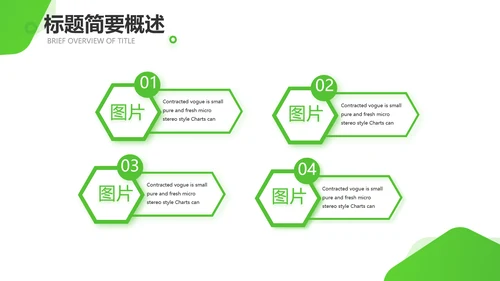 绿色小清新医疗保健品行业动态PPT