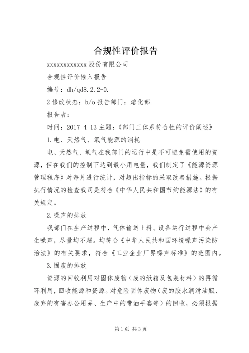 合规性评价报告 (4).docx