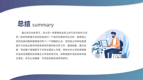 蓝色简约风对标分析培训课件