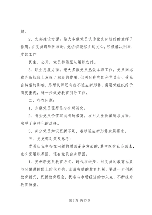 党员队伍思想动态分析[合集五篇].docx