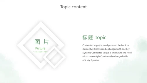 绿色小清新述职报告PPT动态模板