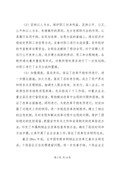 市粮食局工作总结及工作计划 (6).docx