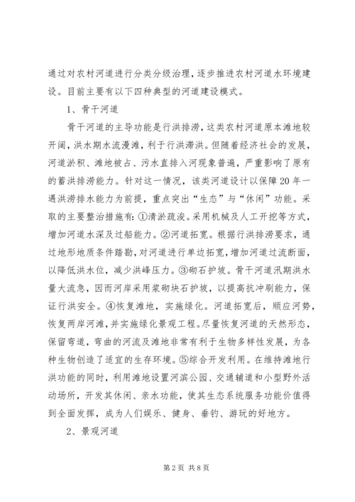 关于农村河道水环境建设与保护的思考.docx