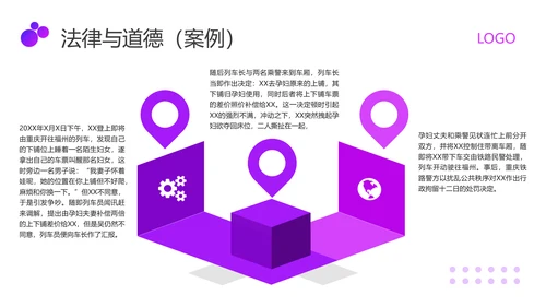 紫色商务职业道德与法律PPT模板宣传PPT动态PPT