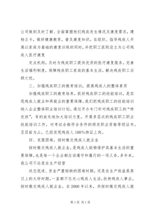 企业公司残疾人工作总结.docx