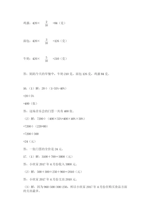六年级小升初数学应用题50道【网校专用】.docx