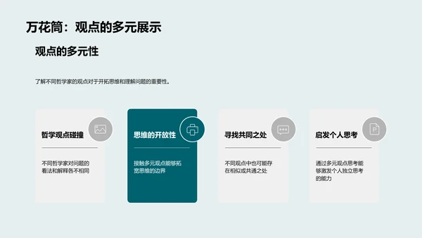 哲学问题讲解报告PPT模板