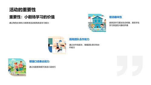 英语角色扮演教学PPT模板