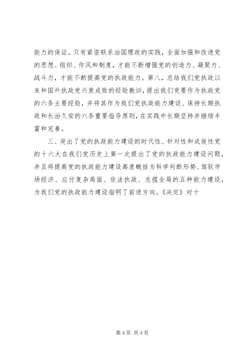 学习十六届四中全会精神思想汇报 (2).docx