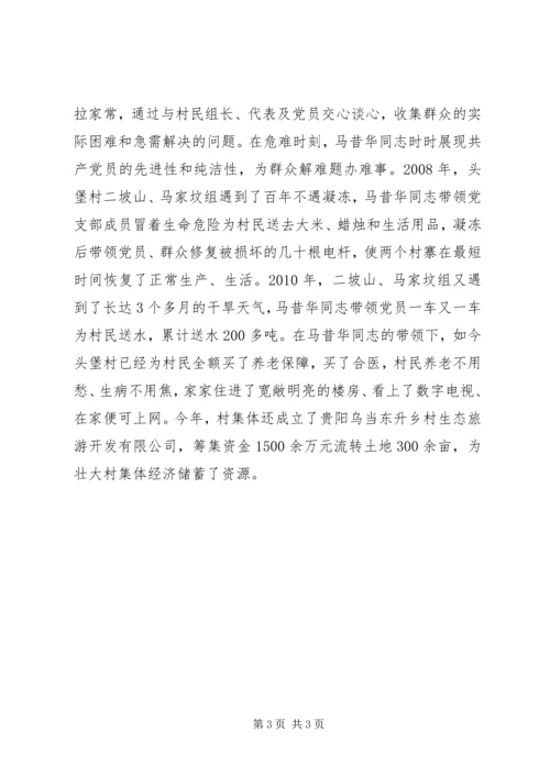 村党支部书记先进典型材料.docx