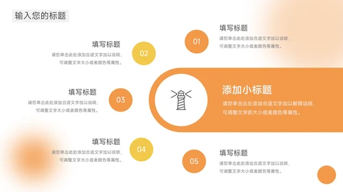 橙色简约公司介绍宣传PPT模板