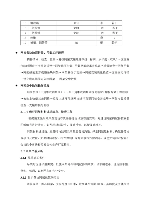 干煤棚网架安装关键工程综合施工专项专题方案.docx