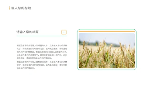 绿色水彩风珍惜粮食教育PPT模板