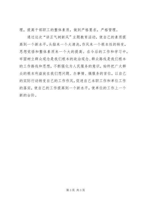 讲正气树新风主题教育活动个人整改方案.docx