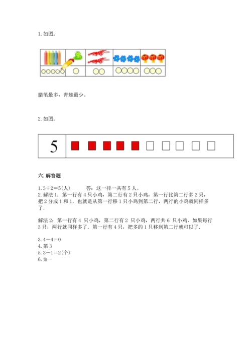 一年级上册数学期中测试卷含答案【b卷】.docx