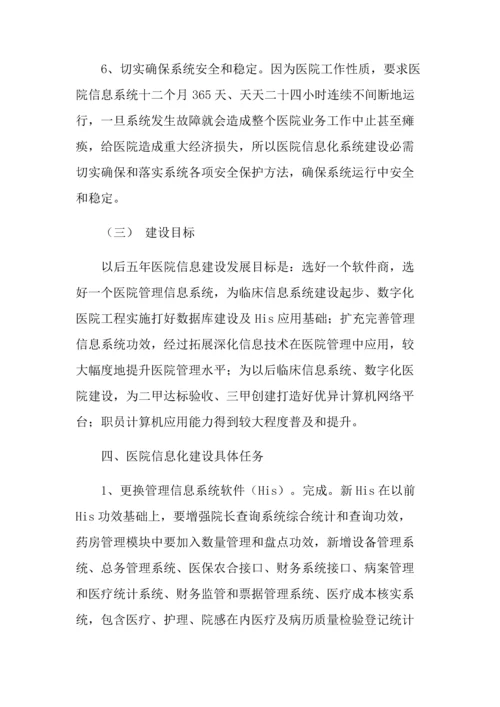 医院信息化建设发展规划方案.docx