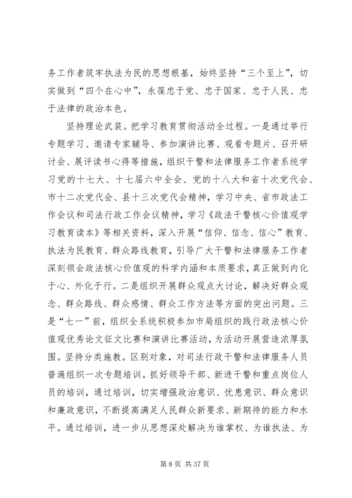 金泽司法所关于开展政法干部核心价值观教育实践活动的实施方案.docx