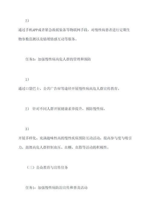 慢病示范建设工作计划
