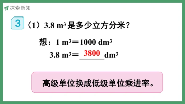 新人教版数学五年级下册3.9  体积单位间的进率课件