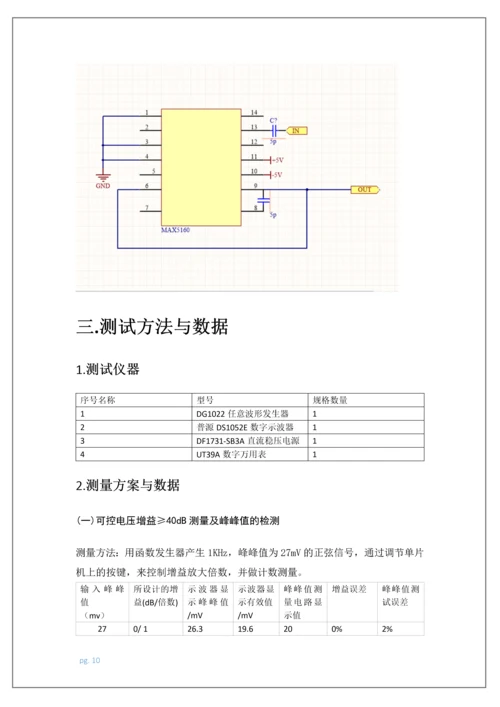 增益带宽可调放大器--毕业论文.docx