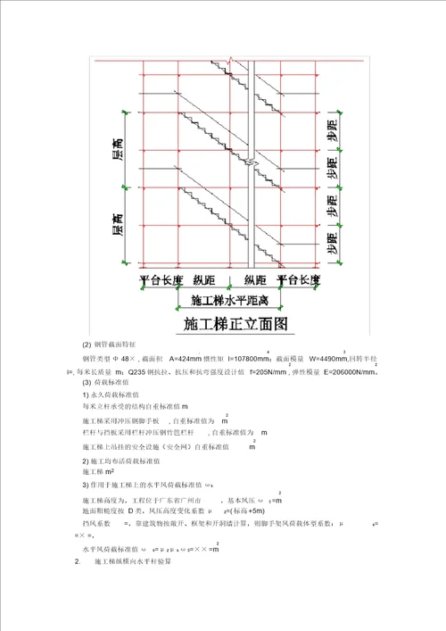 施工楼梯脚手架搭设方案