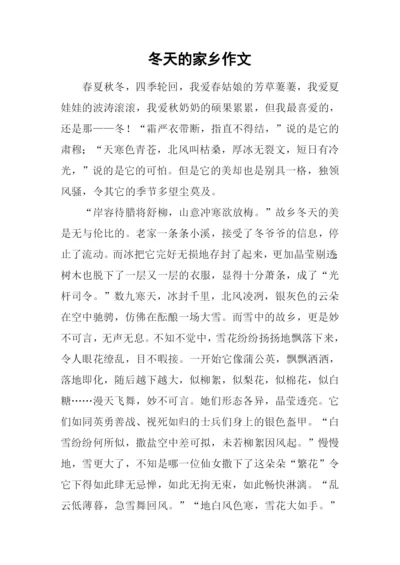 冬天的家乡作文.docx